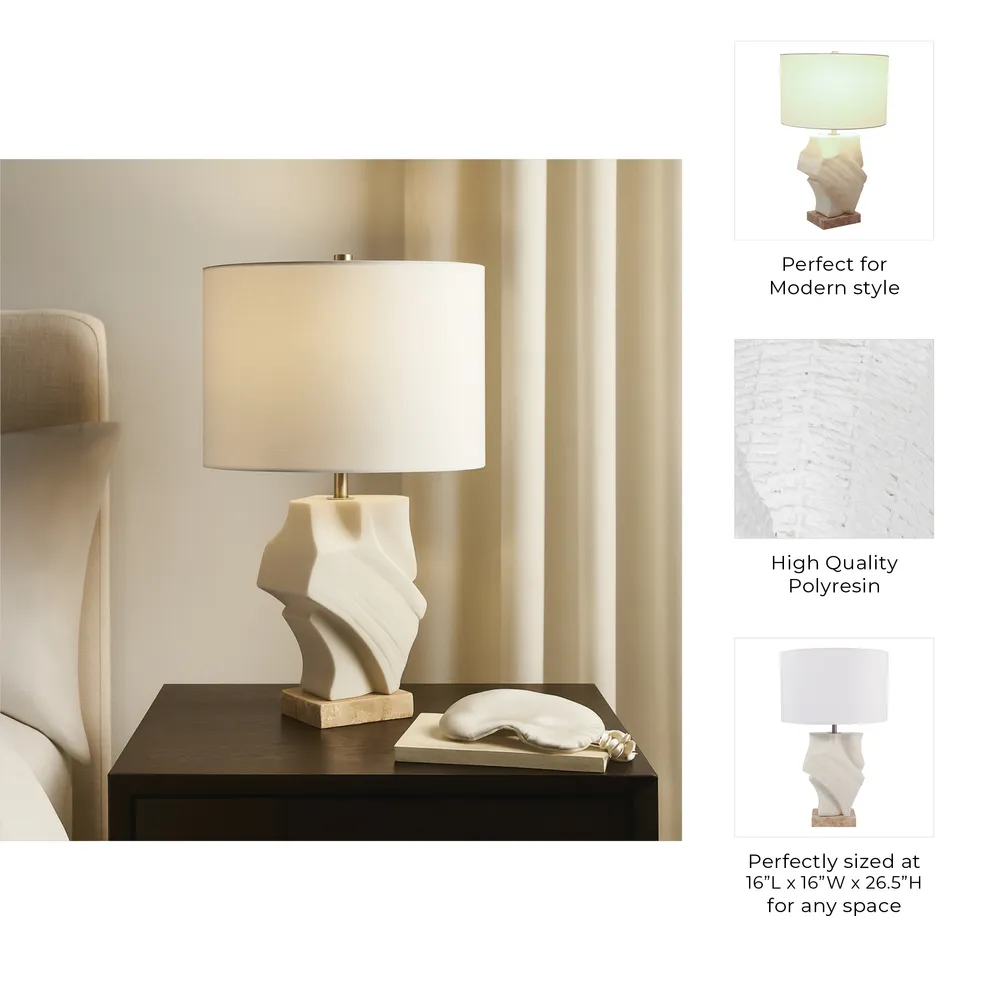 BREESHAW IVORY LAMP 27 (IN)