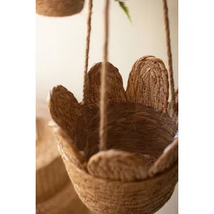 Woven Seagrass Hanging Planter Basket 5