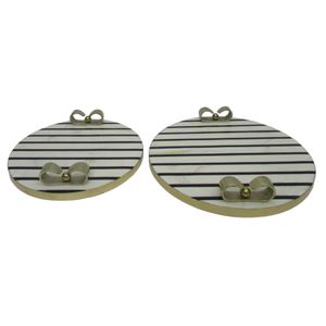 DARRENCLIFF SET OF 2 CREAM TRAY 3 (IN) 1