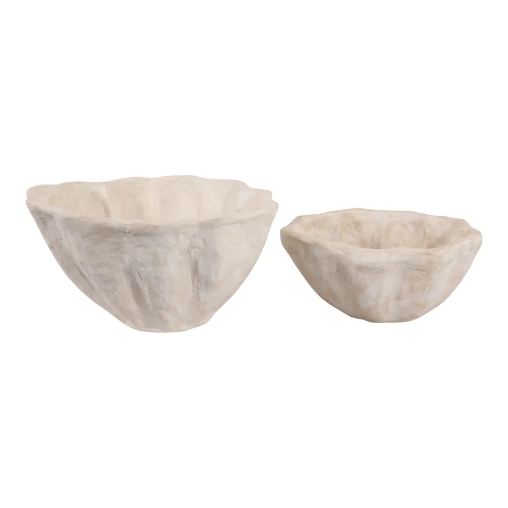 TANNERVALE SET OF 2 WHITE PLANTER 10 (IN)