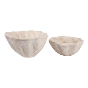 TANNERVALE SET OF 2 WHITE PLANTER 10 (IN) 6