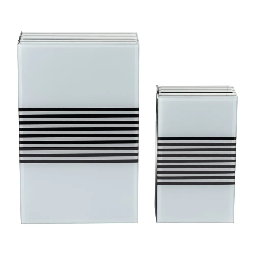 CAMDENVALE SET OF 2 BLACK BOXES 4 (IN)