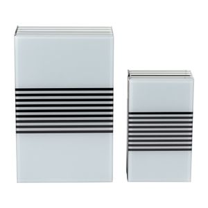 CAMDENVALE SET OF 2 BLACK BOXES 4 (IN) 8