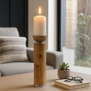 DOVERWELL BROWN CANDLE HOLDER 14 (IN) 9