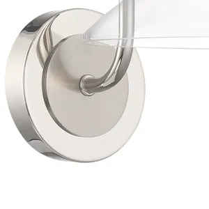 Charis 13'' High 1-Light Sconce - Polished Nickel with Brushed Nickel 3