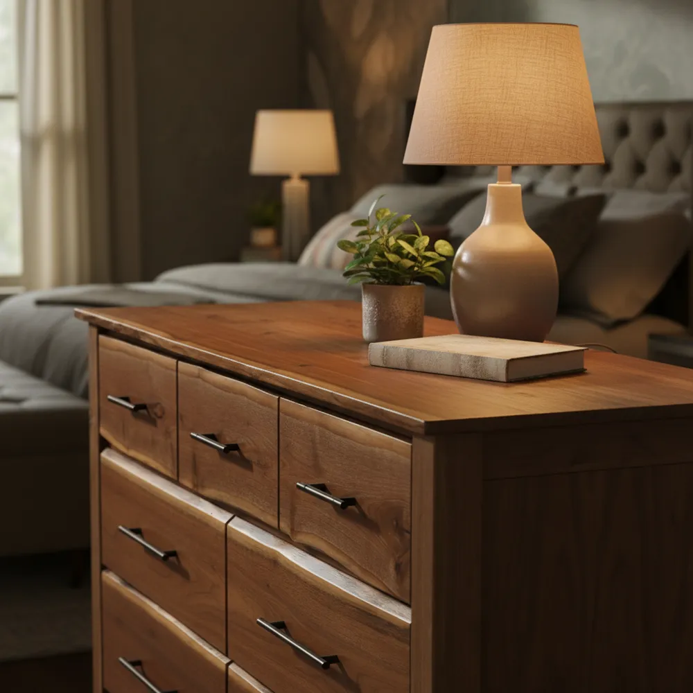 Heartland Walnut Seven Drawer Dresser - Premium