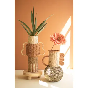 Set of 2 Twisted Paper Urns 1