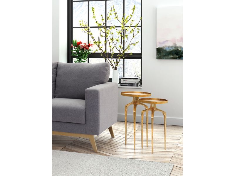 Como Accent Table Set Antique Gold 2