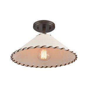 Marion 14'' Wide 1-Light Semi Flush Mount - Oil Rubbed Bronze 3
