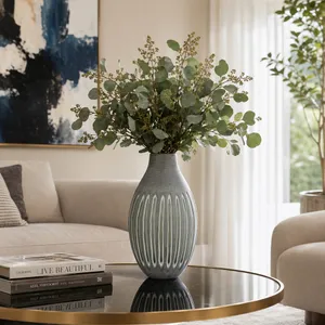 DESMONDCROSS GREEN GLASS VASE 17 (IN) 11