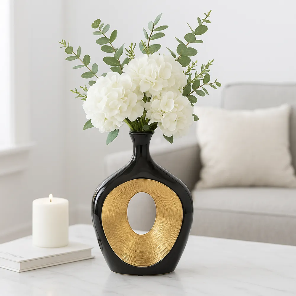 HARDENCLIFF BLACK VASE 14 (IN)