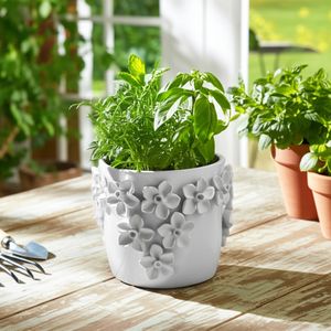 ELWINCROSS WHITE PLANTER 7 (IN) 2