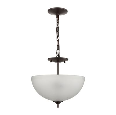 Jackson 14'' Wide 2-Light Semi Flush Mount - Oil Rubbed Bronze