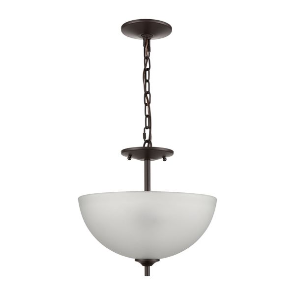 Jackson 14'' Wide 2-Light Semi Flush Mount - Oil Rubbed Bronze