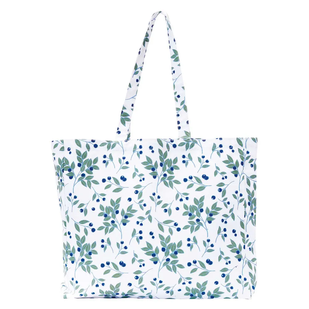 Blueberries Little Shopper Canvas Tote Bag