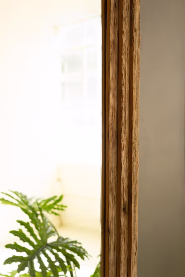 Arched Top Recycled Framed Floor Mirror