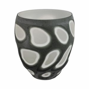 ARNETTBEACH GRAY GLASS VASE 11 (IN) 4