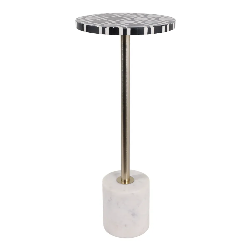 DERMOTMOOR WHITE TABLE 25 (IN)
