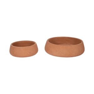 HOLLISHOLM SET OF 2 BROWN BOWLS 4 (IN) 3