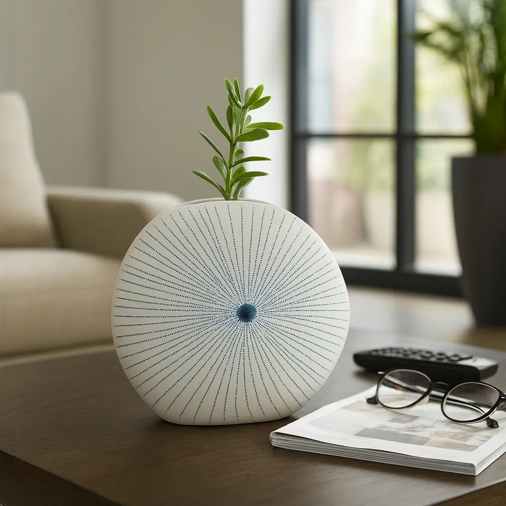 LOCHFORD WHITE VASE 9 (IN)