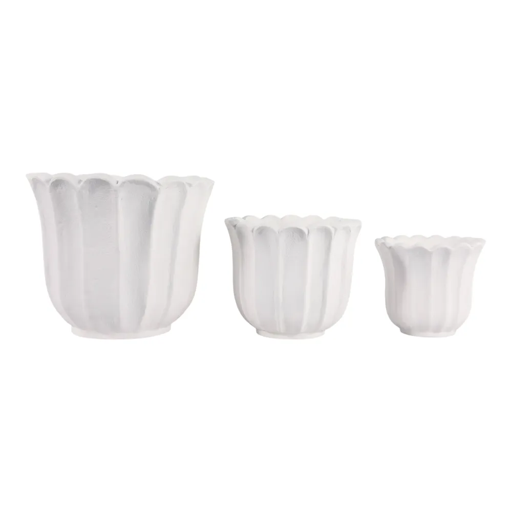CASPERBROOK SET OF 3 WHITE PLANTER 13 (IN)