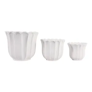 CASPERBROOK SET OF 3 WHITE PLANTER 13 (IN) 1