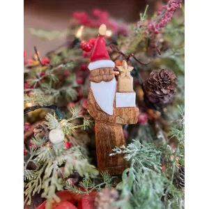 Mini Santa With Gift 7x3in 1
