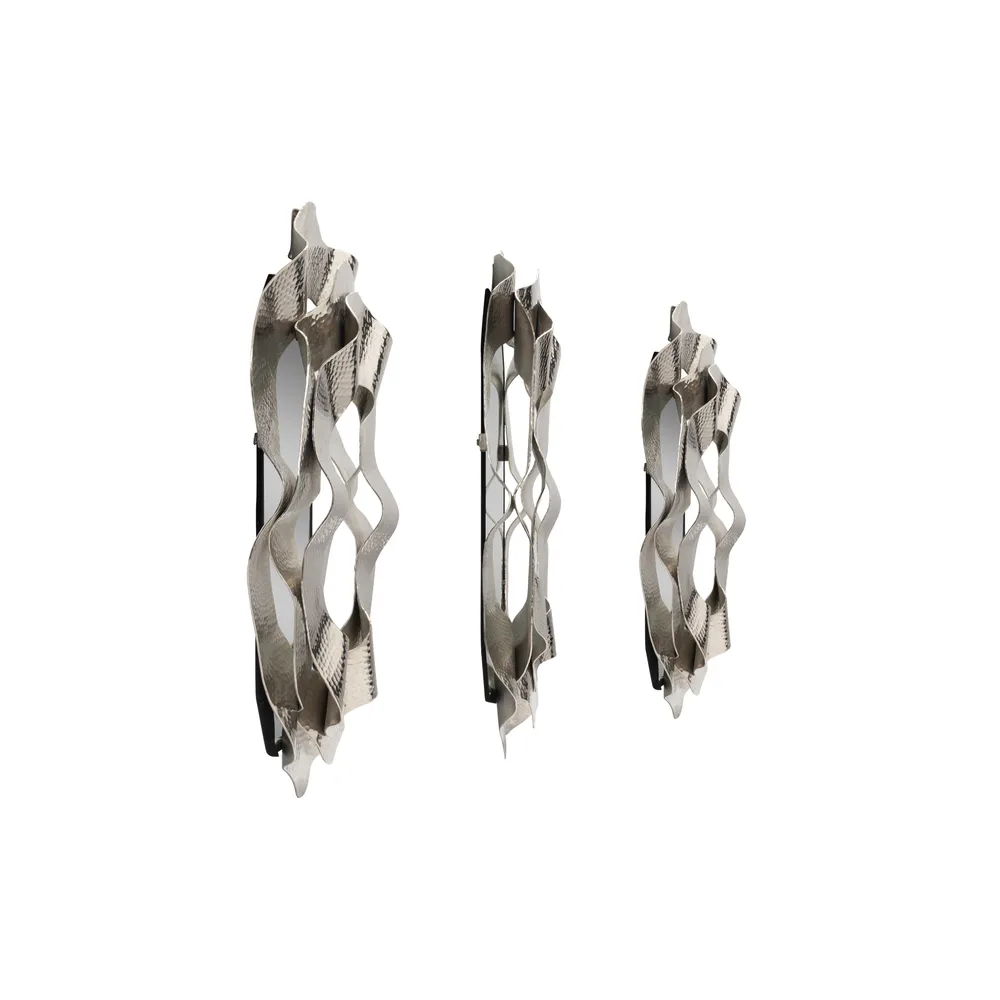 ASPENDALE SET OF 3 SILVER MIRRORS 3 (IN)