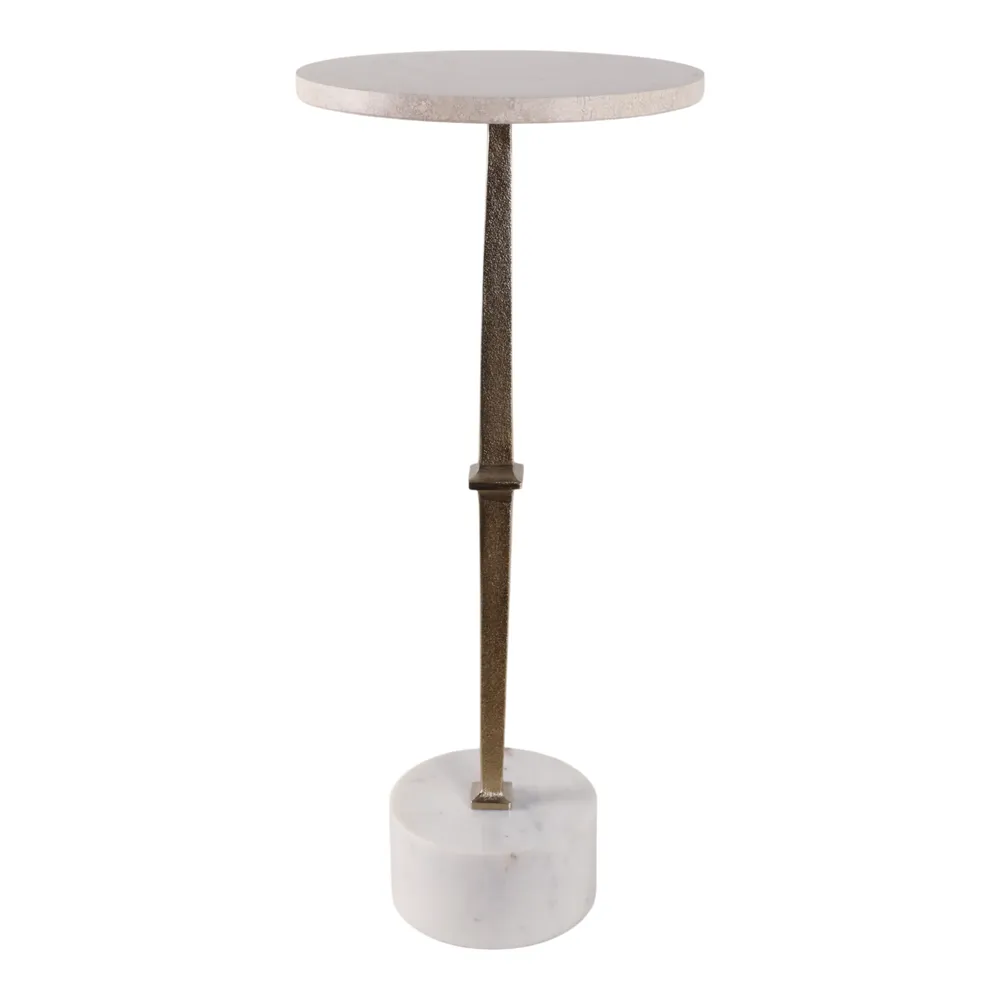DREWBEACH GOLD TABLE 24 (IN)