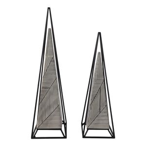 CLARACROSS SET OF 2 BLACK DECOR 26 (IN) 4