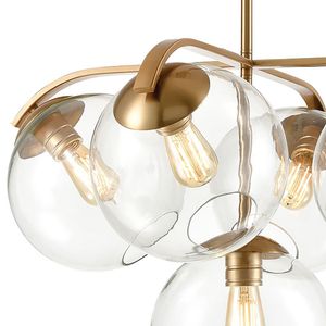 Collective 28'' Wide 5-Light Chandelier - Satin Brass 3
