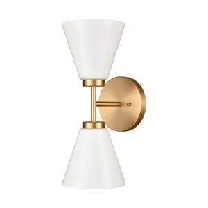 Houghton 15'' High 2-Light Vanity Light - Brushed Gold 2