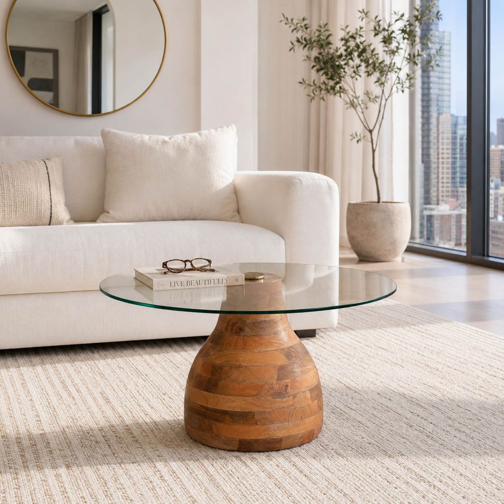 BLAINESHAW BROWN COFFEE TABLE 18 (IN)
