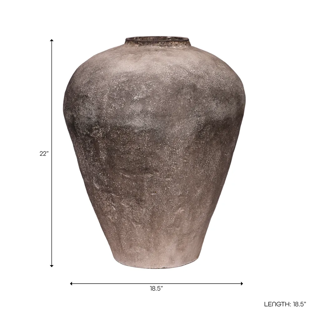 NEWTONDALE BROWN VASE 22 (IN)