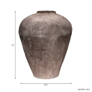 NEWTONDALE BROWN VASE 22 (IN) 5