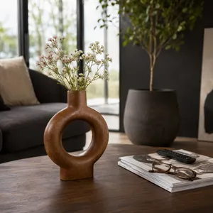 DRAPERWELL BROWN VASE 10 (IN) 12