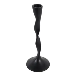 ELMONTVALE BLACK CANDLE HOLDER 9 (IN) 5