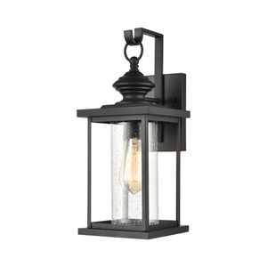 Minersville 17'' High 1-Light Outdoor Sconce - Matte Black 1