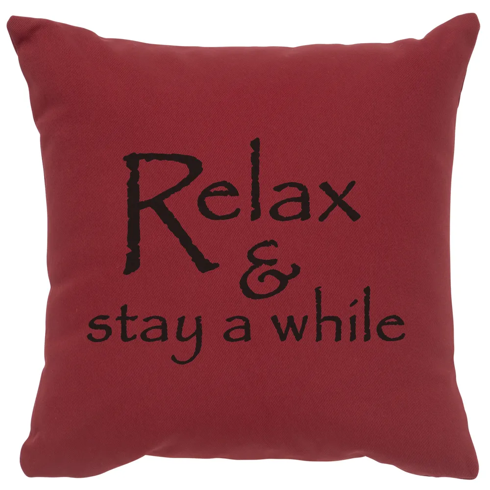 Image Pillow - Relax - Cotton Brick
