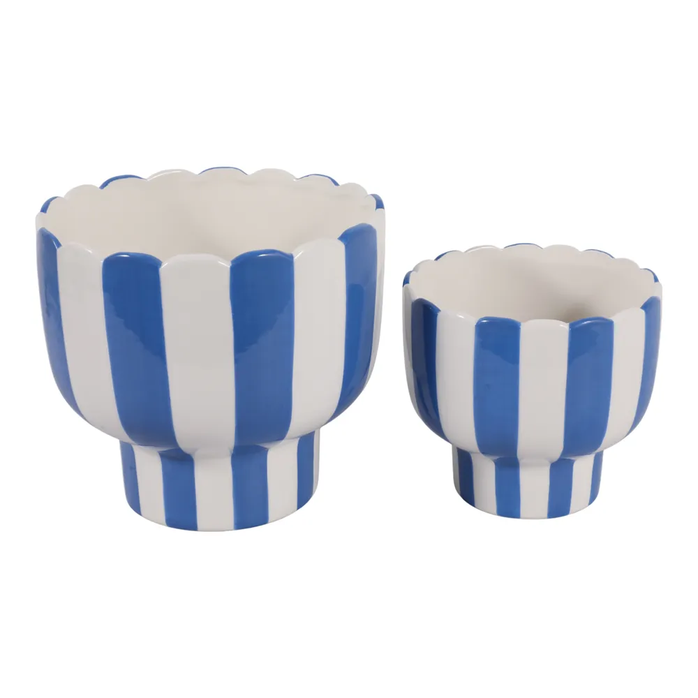 HARDYGROVE SET OF 2 BLUE PLANTER 7 (IN)