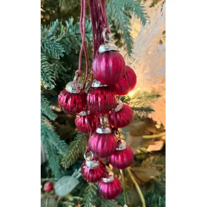 Red Mercury Ornament Bunch Set of 12 1