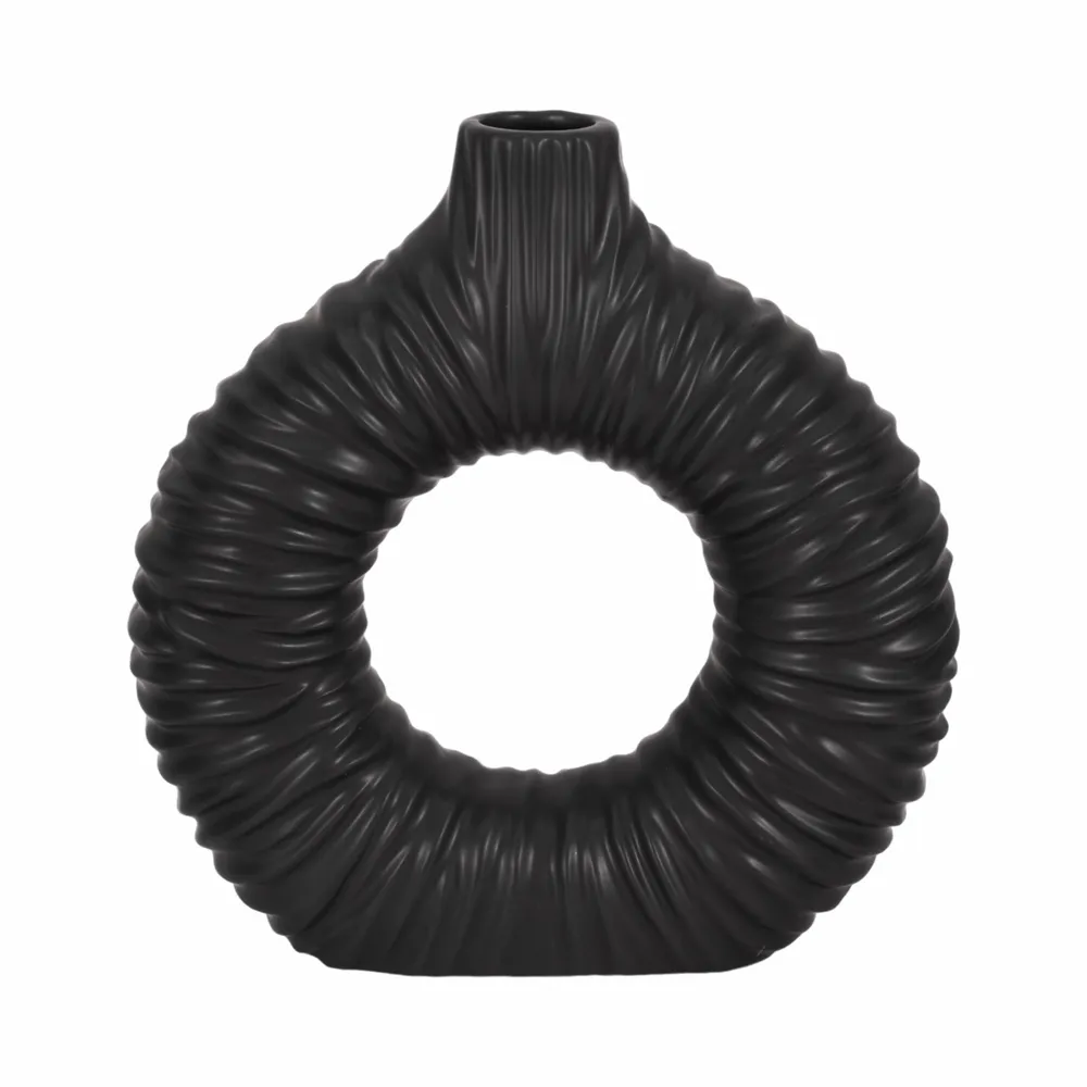 CANTONGATE BLACK VASE 12 (IN)