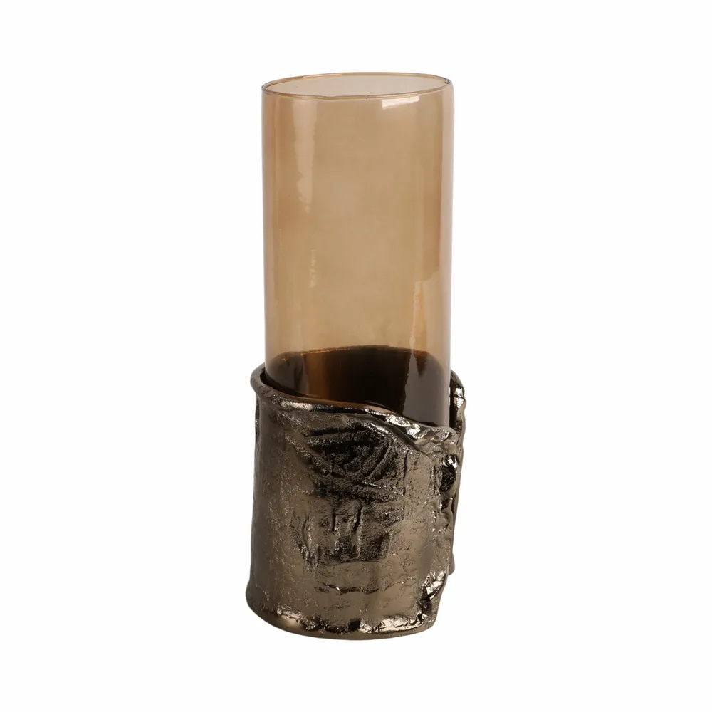 BAXTERMILL BROWN CANDLE HOLDER 15 (IN)