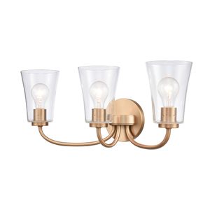 Emily 23'' Wide 3-Light Vanity Light - Brushed Gold 3