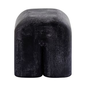 Morris Cerused Accent Table - Short Black 5