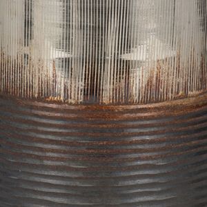 ARLOROSE SILVER GLASS VASE 9 (IN) 5