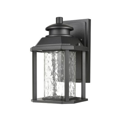 Irvine 10″ High 1-Light Outdoor Sconce - Matte Black