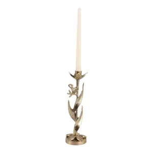 HOLLYMOOR GOLD CANDLE HOLDER 11 (IN) 3