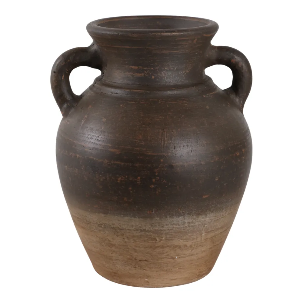 CARLINROSE BROWN VASE 10 (IN)
