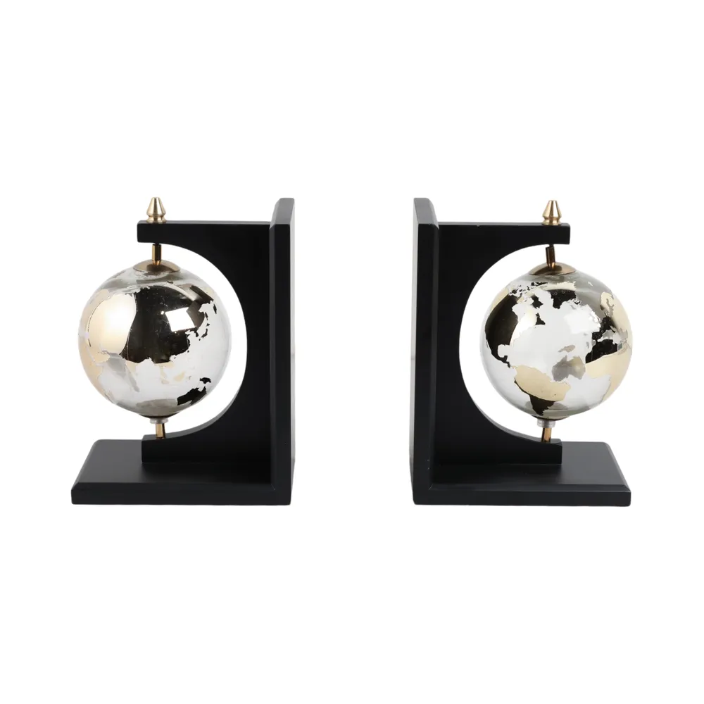 CULLENMORE SET OF 2 BLACK BOOKENDS 9 (IN)
